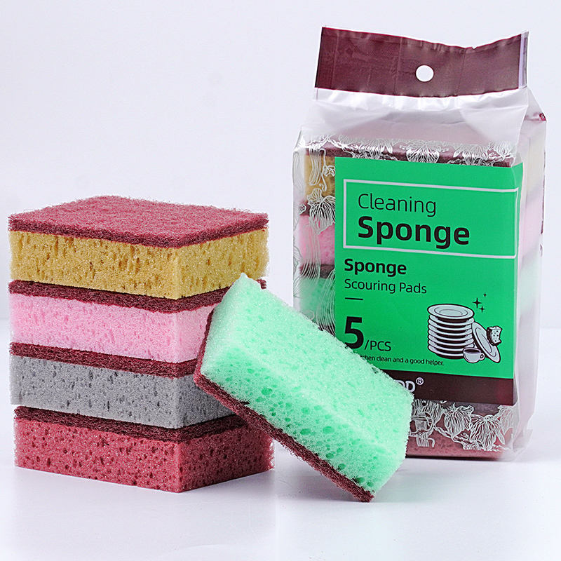 Best Sale Kitchen Bowl Pot Cleaning Sponge High-density Magic Brush Porous Colorful Sponge Pat