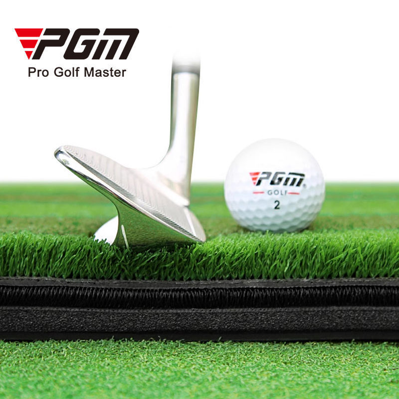 PGM driving range training anti-slip stripes golf swing mat supplier practice 3d golf hitting mat