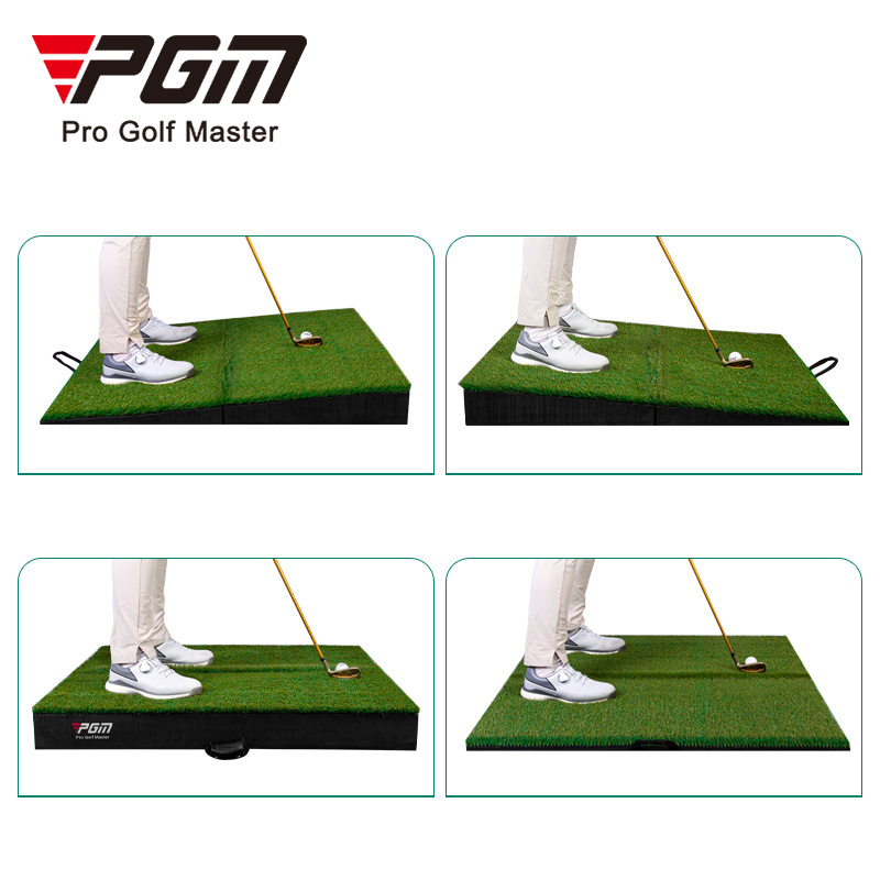 PGM durable portable teaching practice golf mat slope golf swing mat foldable golf hitting mat