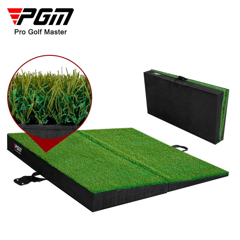 PGM durable portable teaching practice golf mat slope golf swing mat foldable golf hitting mat