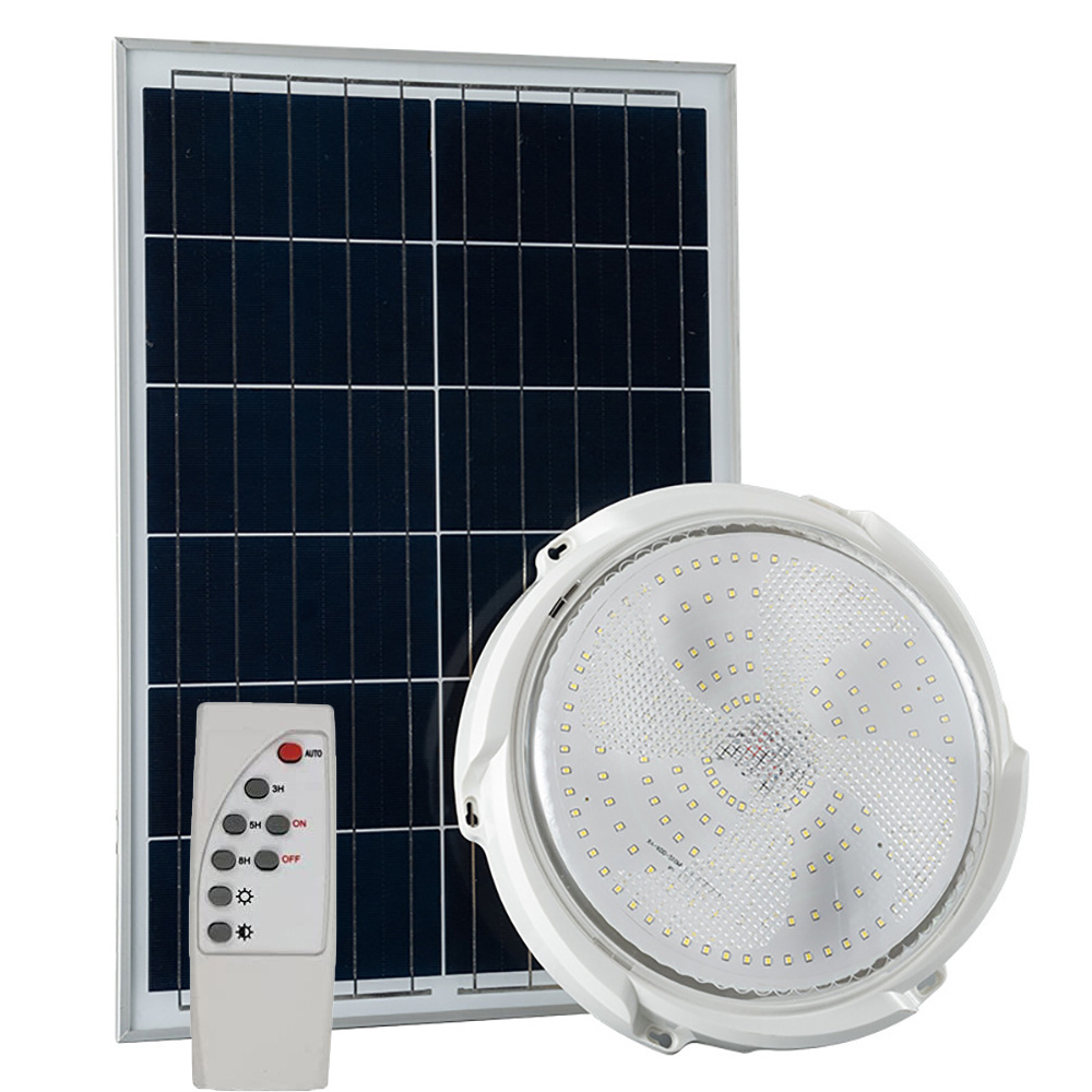 Indoor Outdoor Solar Lights IP65 Waterproof Dimmable Solar Lamp For Porch Living Room Bathroom Solar Ceiling Light