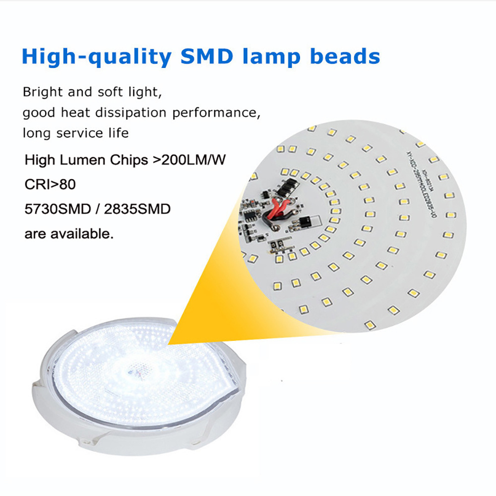 Solar Outdoor Cheap Gold Lamp ABS Wholesale Round Home 60W Led Solar Ceiling Light For Indoor