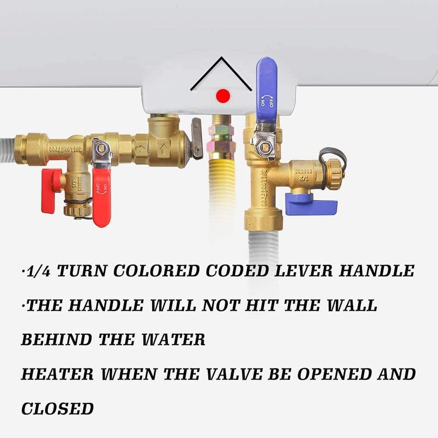 Green rain Valves Hydro Master 3/4-Inch IPS Isolator Tankless Water Heater Service Valve Kit with Pressure Relief Valve