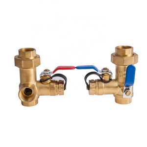 Green Valve 3/4" Tankless Lead Free Brass Tankless Water Heater Isolator Service Valve Kit