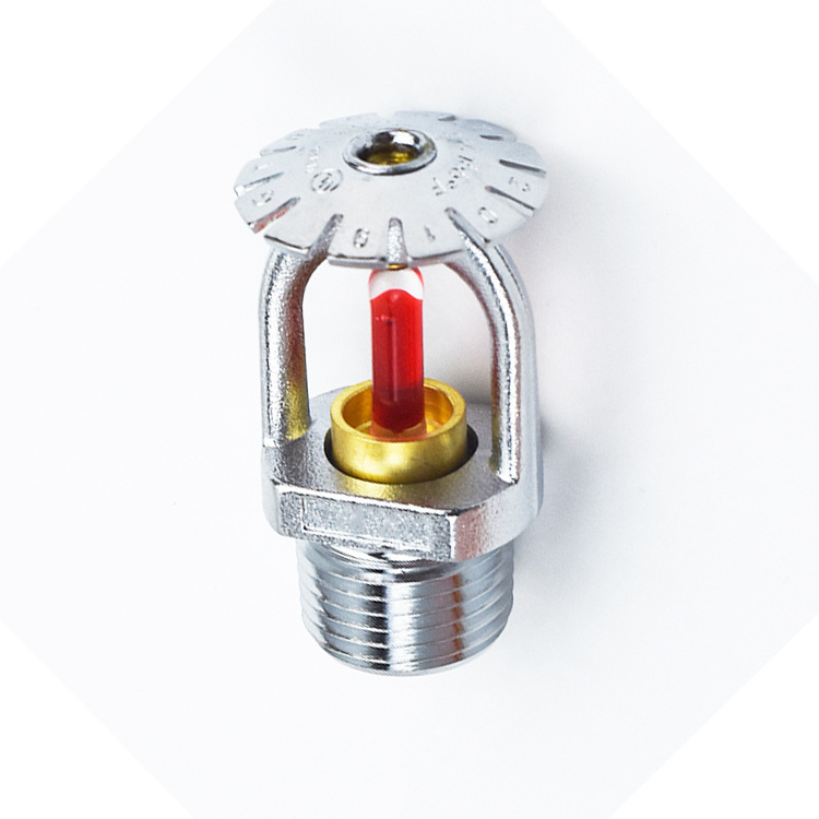 Green valve 68 degree fire sprinkler upright types of safety fire sprinkler head with orange COVER protector