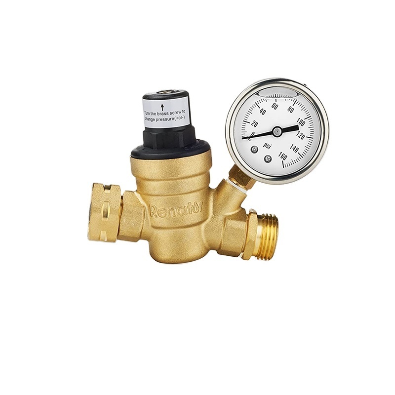 Brass Water Pressure Regulator Reducing Valve for Hydraulic/Water Purifier