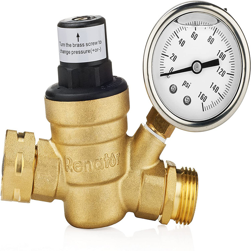 Brass Water Pressure Regulator Reducing Valve for Hydraulic/Water Purifier