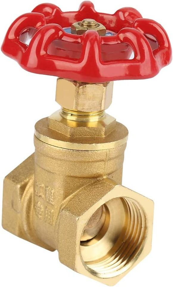 Green rain valves high quality 3/4 inch NPT BSP Threaded Brass Gate Valve with  steel handwheel