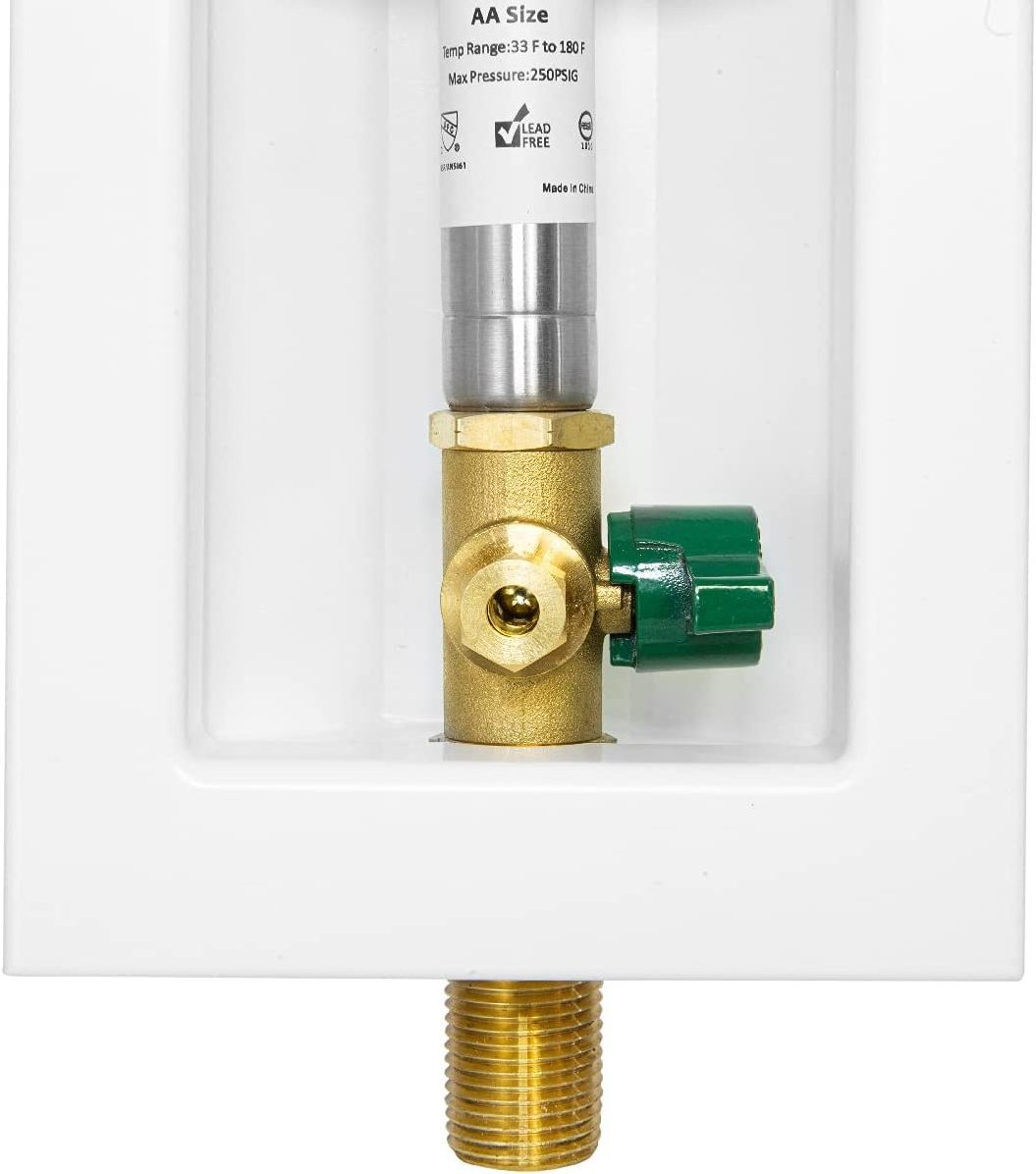 Green rain valves Pre-assembled Ice Maker Outlet Box 1/2-inch Pex F1960 Pex-a Expansion Fitting Connection