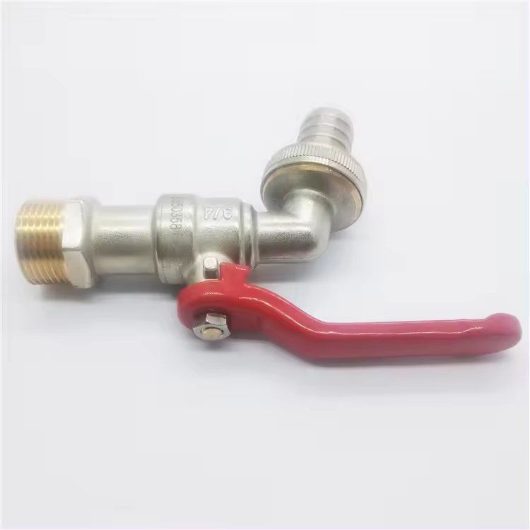 Green Valve High quality Brass faucet 3/4inch outlet valve with spout Chrome-Plated bibcock