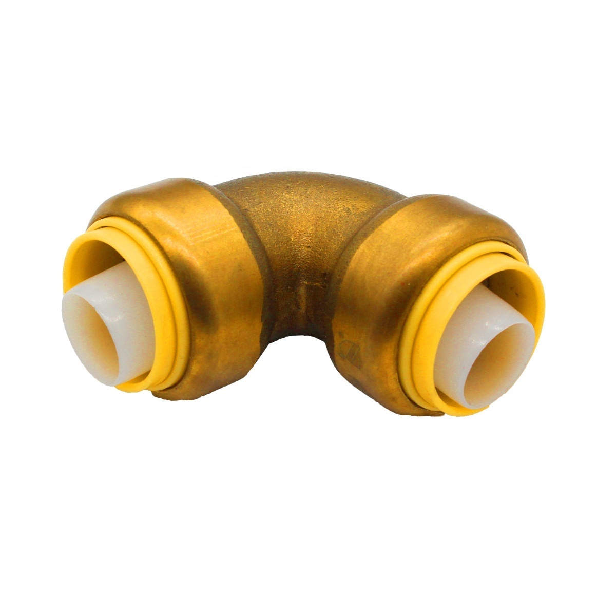 Green Valves Hight Quality Plumb Push fit LeadFree Brass copper pipe fitting 90 degree Elbow