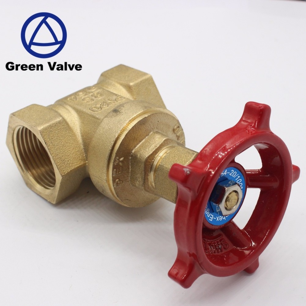 DN15-50 two way sealing 1/2'' to 6'' thread screwed straight type bronze high pressure slide brass gate valve