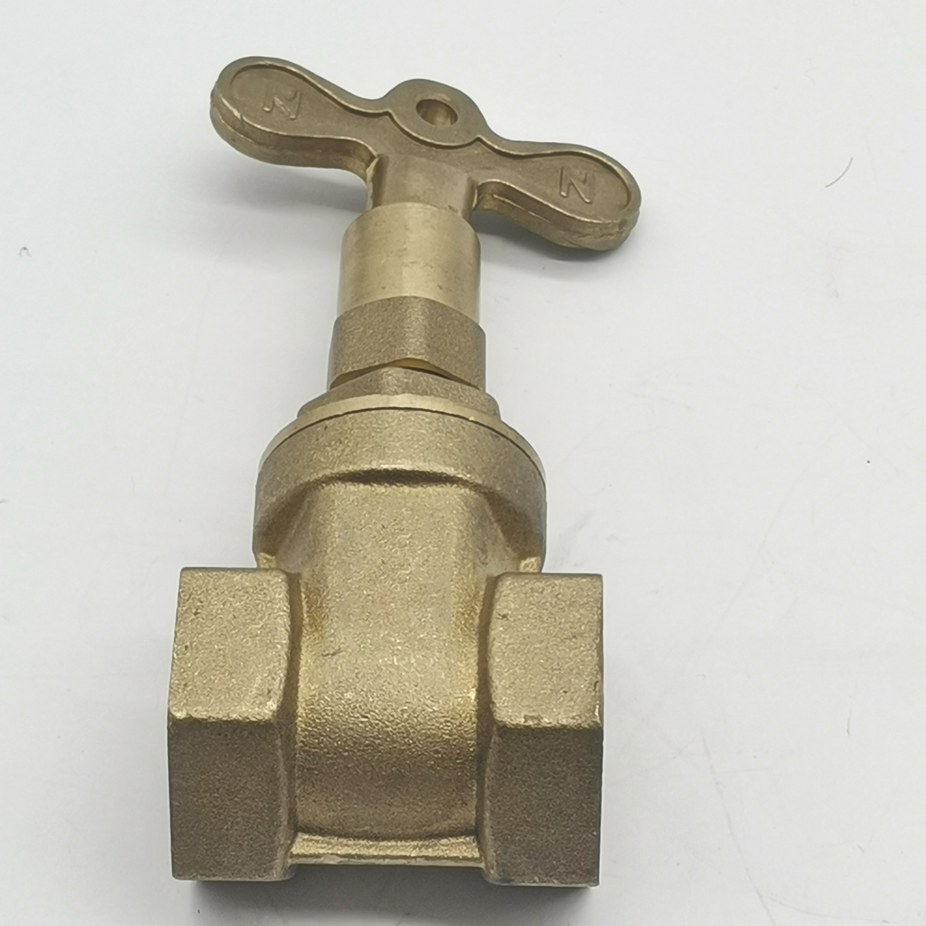 Green Valve BSP NPT thread forged Magnetic control with key lock sluice knife rigidity airproof gate valve for water meter