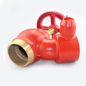 Green-DN50mm Certified Brass Fire Fighting Internal Hydrant Angel Hose Valve