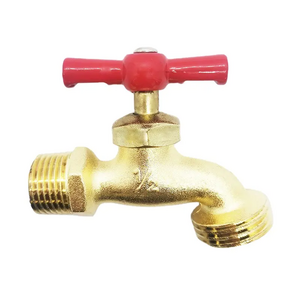 Green Valve 1/2 inch 3/4 inch NPT Brass faucet bibcock hose bib tap handle