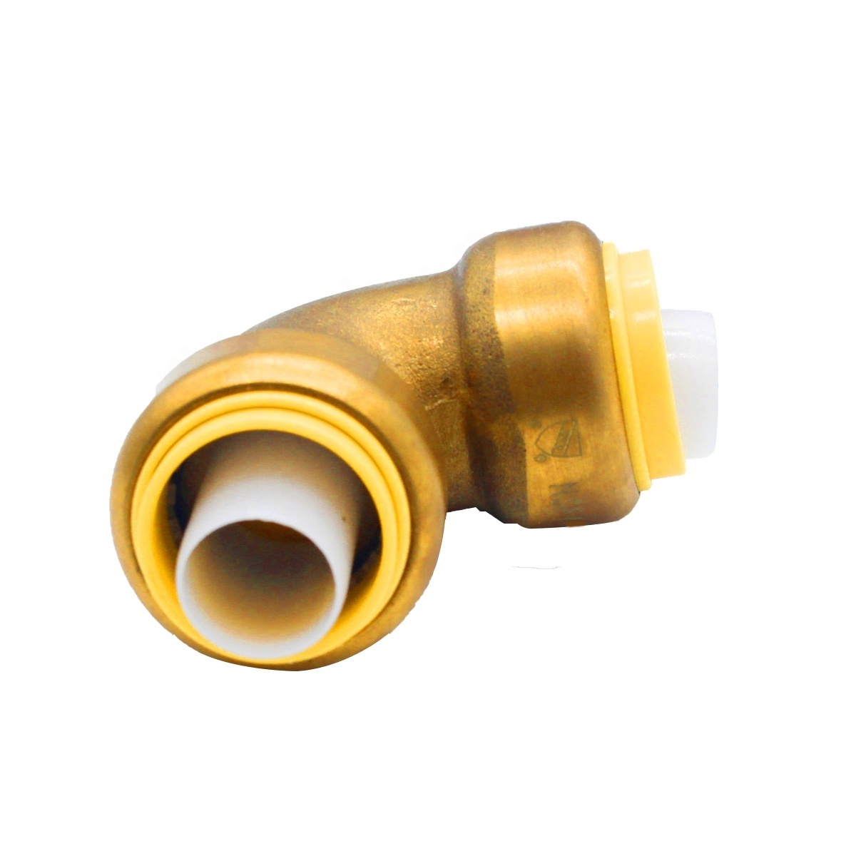 Green Valves Hight Quality Plumb Push fit LeadFree Brass copper pipe fitting 90 degree Elbow