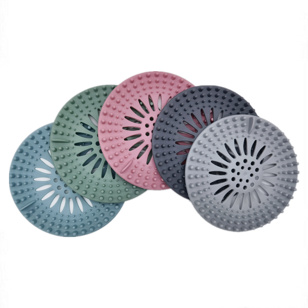 Hair Catcher TPR Durable Hair Stopper Shower Drain Covers Filter Floor Drain Strainer Bathroom Kitchen,apartment Silica Gel