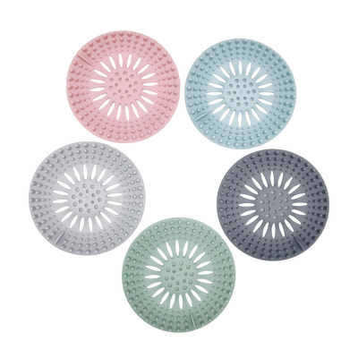 Hair Catcher TPR Durable Hair Stopper Shower Drain Covers Filter Floor Drain Strainer Bathroom Kitchen,apartment Silica Gel