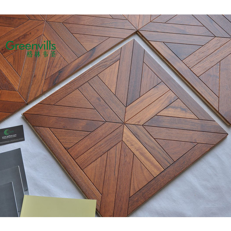 Guangzhou factory teak solid timber flooring wood parquet