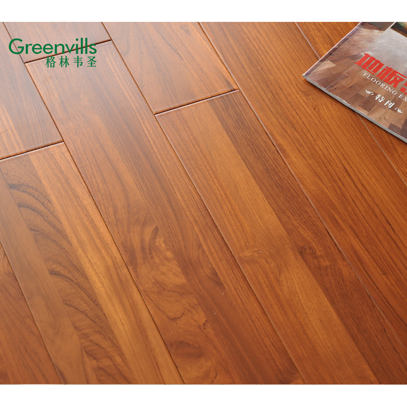 Guangzhou 18mm wholesale price solid burma teak hardwood flooring