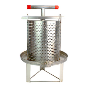 Manual Honey Press Machine Mesh Wax Press Machine Fruit Press Wine Making Stainless Steel Beekeeping Presser Tool Household