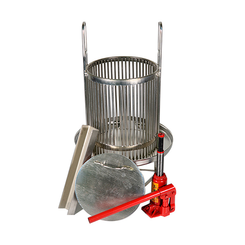 Manual Honey Press Machine Mesh Wax Press Machine Fruit Press Wine Making Stainless Steel Beekeeping Presser Tool Household