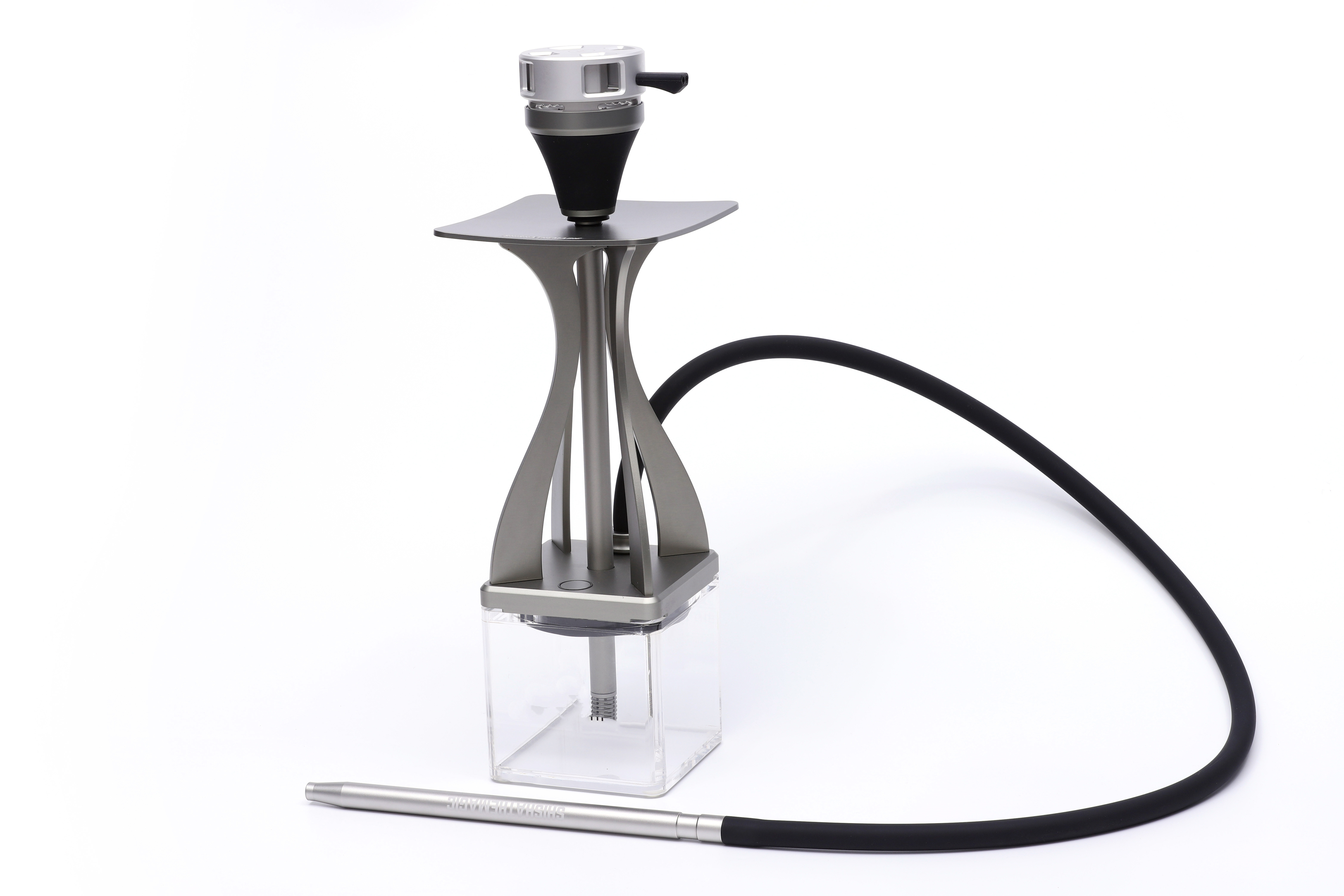 Premium Luxury Shisha BUCKS One Hose Hookah With Square Acrylic Base