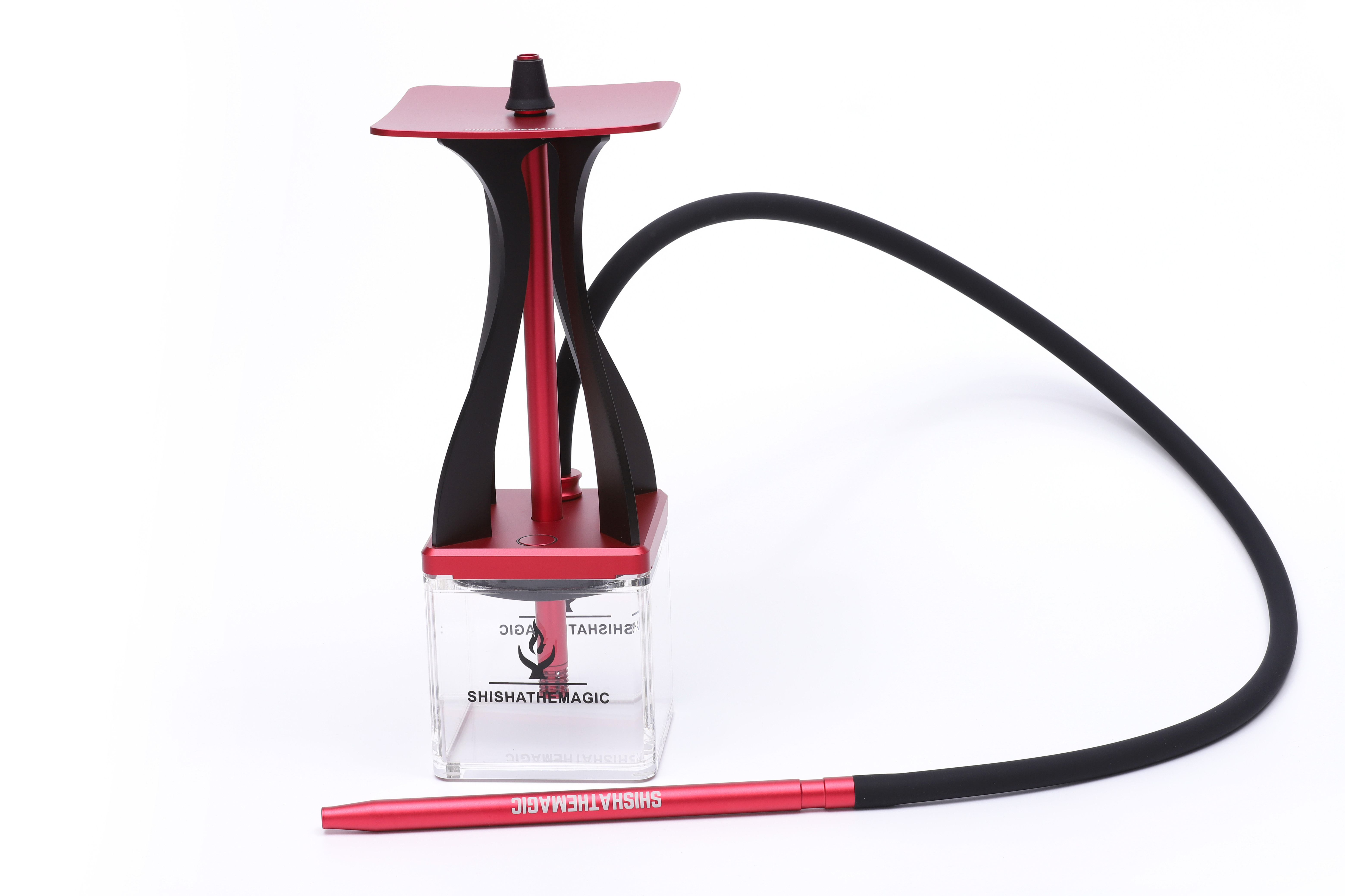 Premium Luxury Shisha BUCKS One Hose Hookah With Square Acrylic Base