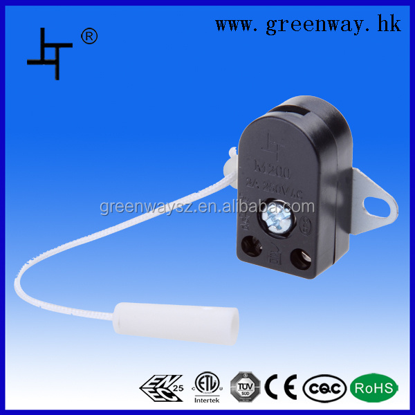 ENEC certified mini momentary pull cord switch for table lamp