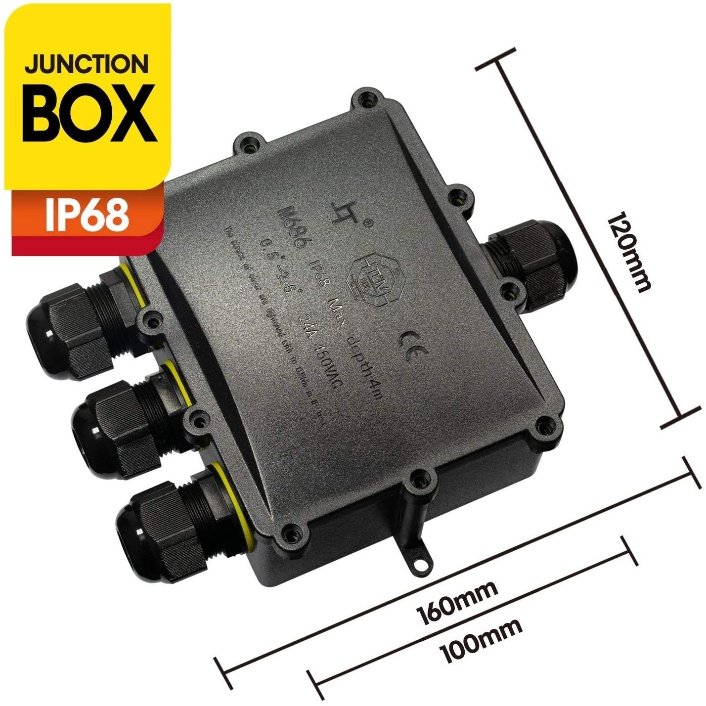 High Quality Customized Electrical Outdoor Large Clear Plastic Junction Boxes IP68 Waterproof Enclosure