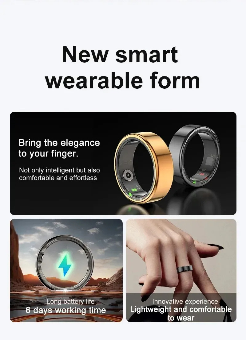 App Control Smart Tasbih Zikr Muslim Ring Digital Oura Smart Rings with Health Monitor for men 2301b Smart Ring