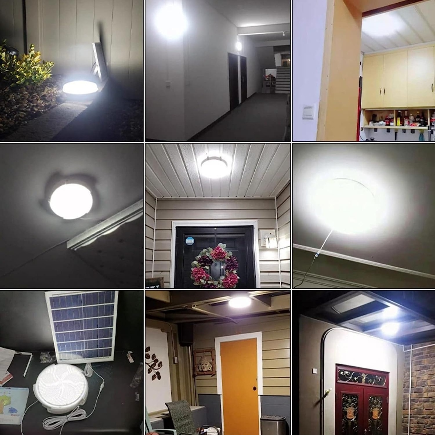 High Quality Indoor Outdoor 60w 100w 200w 300w Led Solar Ceiling Light for home indoor outdoor