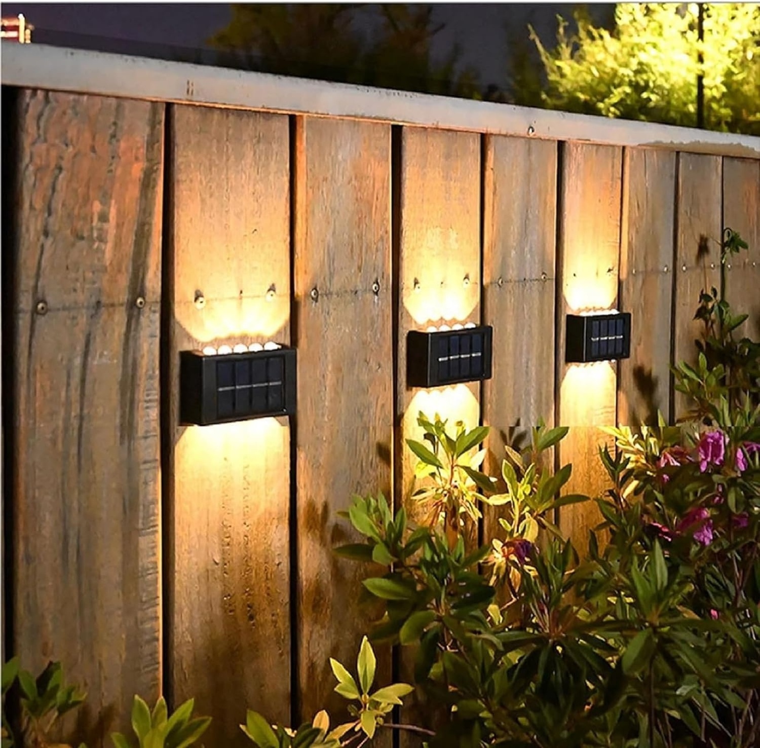 Led Solar Wall Light Outdoor Waterproof up and down lighting olar garden Light For Garden Step Stair