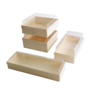 Biodegradable Wooden Takeaway Food Containers DIY Storage Boxes High Quality Square Wood Box Takpak Brand Customized Service