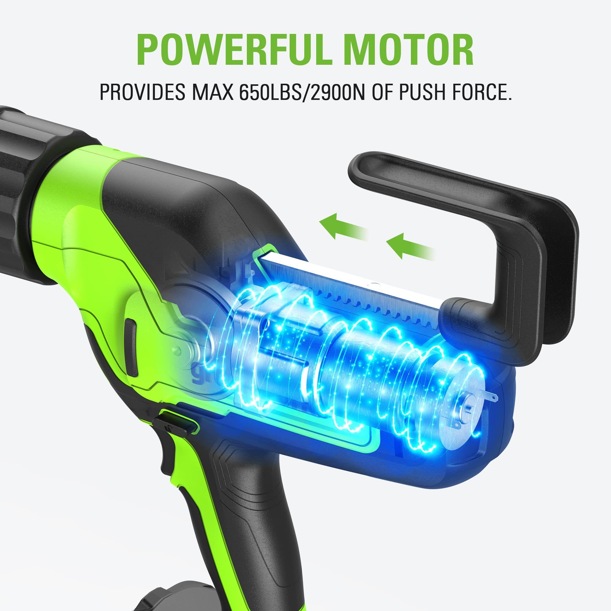 24V Cordless 10 oz. Caulk & Adhesive Gun 6-Speed Anti-Dripping with 2.0Ah USB Battery and Charger