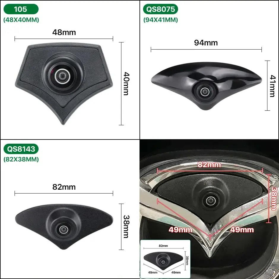 GreenYi CCD AHD 1080P Vehicle Front View Camera For Mazda 2 3 5 6 CX4 CX-5 CX-7 CX-8 Atenza (Atez) Forward Logo Mount