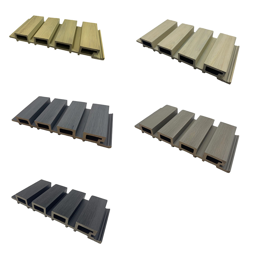 exterior and interior decoration composite board wallboard outdoor slat fluted wpc wall panel