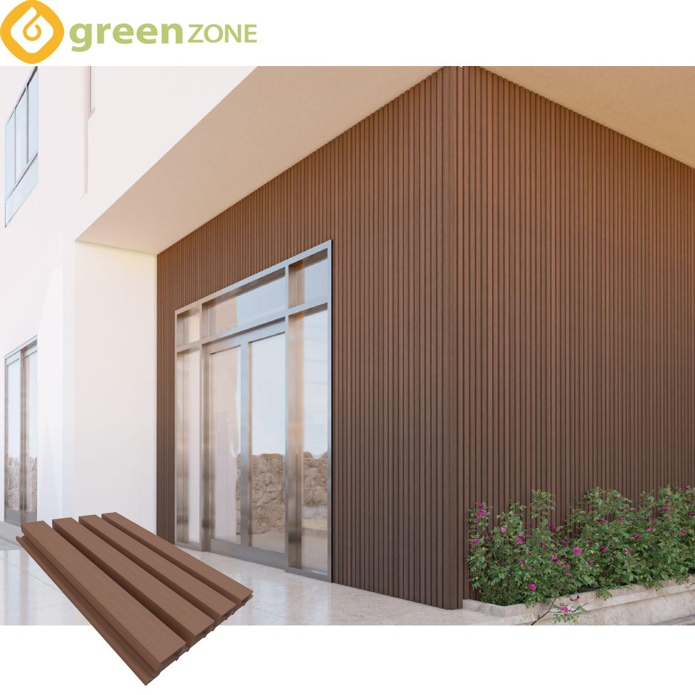 exterior and interior decoration composite board wallboard outdoor slat fluted wpc wall panel