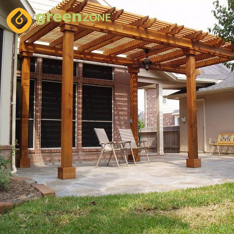 Customized Wood Plastic Composite Outdoor Garden Waterproof Pergola Gazebo