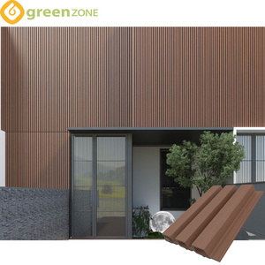 decorative water-proof new material co-extrusion deep wood grain outdoor wpc exterior wall cladding