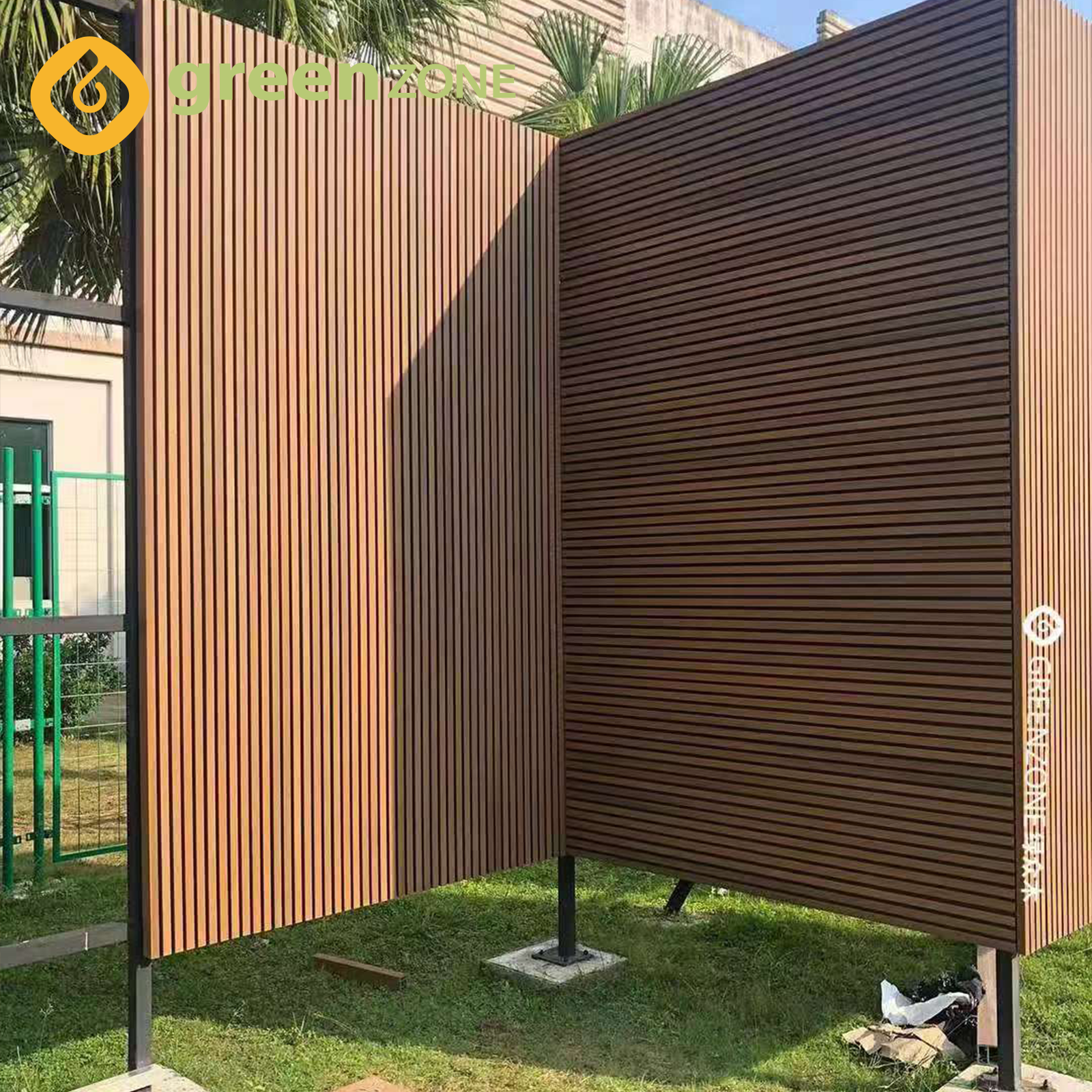 grey 219*26 composite fluted panel waterproof and fireproof wpc exterior wall cladding