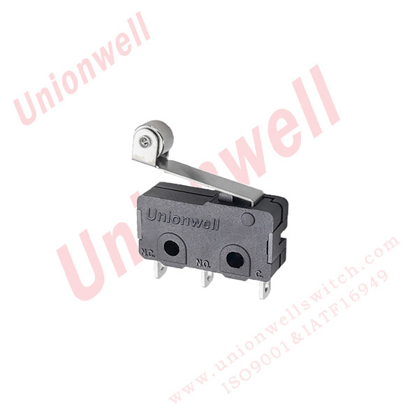 Unionwell Manufacturing Micro Switches 25t125 0.1A 5A 10A 12A Roller Lever Actuator Miniature Microswitch