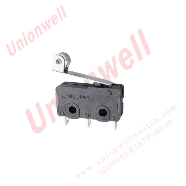 Unionwell Manufacturing Micro Switches 25t125 0.1A 5A 10A 12A Roller Lever Actuator Miniature Microswitch