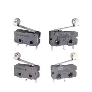 Unionwell Manufacturing Micro Switches 25t125 0.1A 5A 10A 12A Roller Lever Actuator Miniature Microswitch