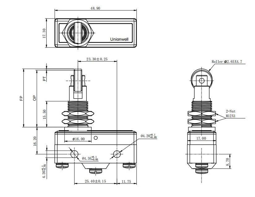 Global safety 16A 250V snap action limit switch manufacturers