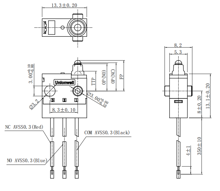 China Supplier Mini Waterproof On Off Micro Switch for automotive car