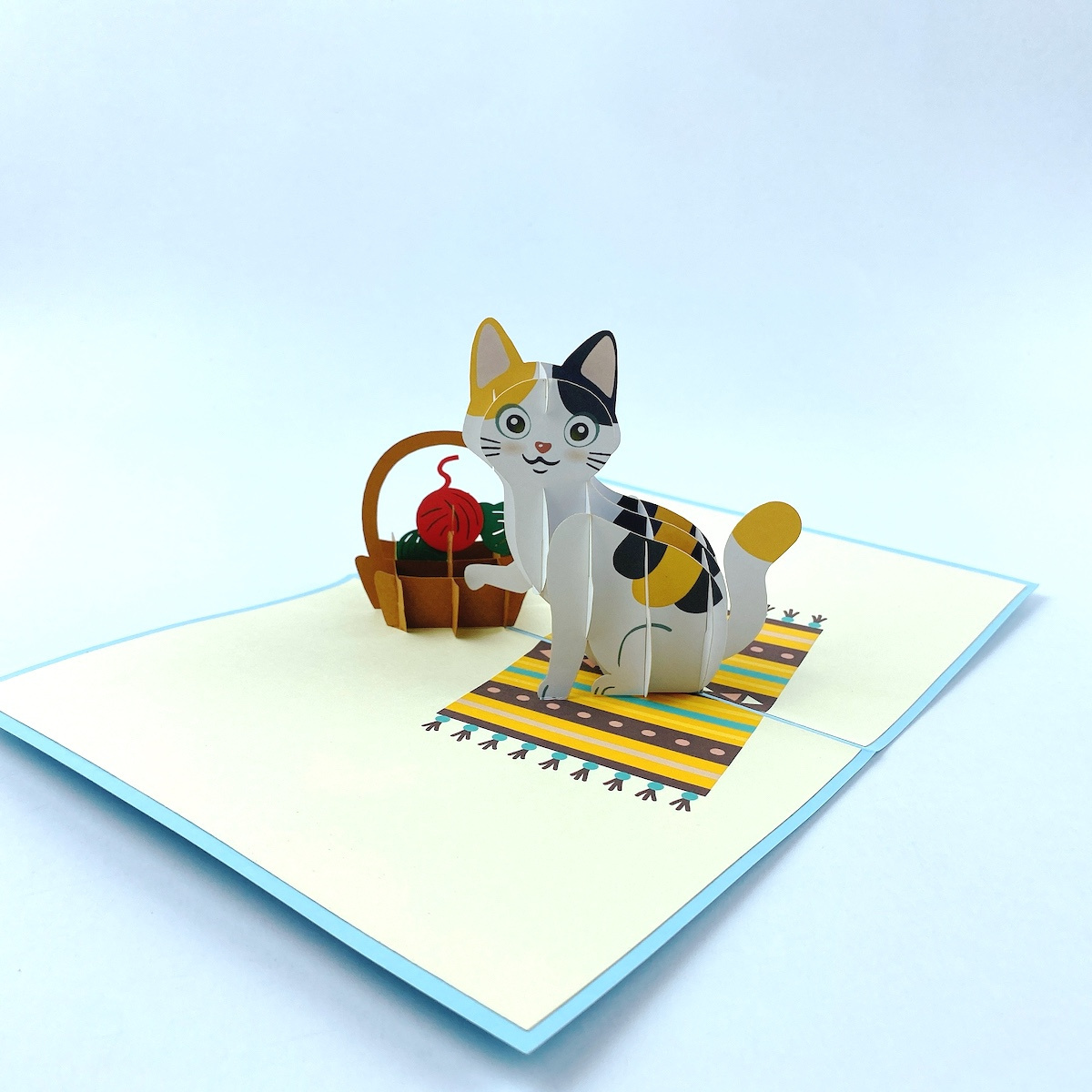 Cat playing New design 2022 card pop up 3d greeting card for Cat lover