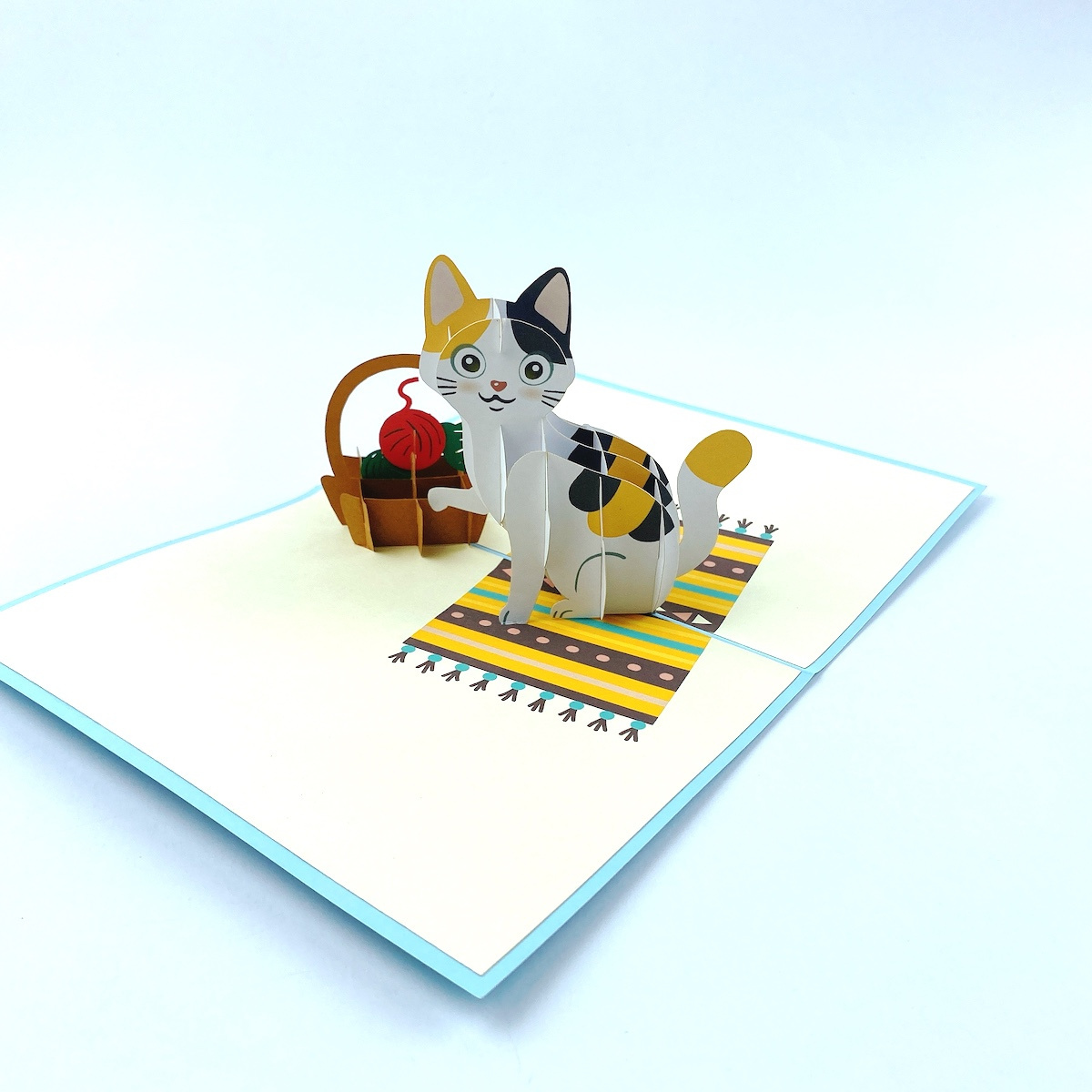 Cat playing New design 2022 card pop up 3d greeting card for Cat lover