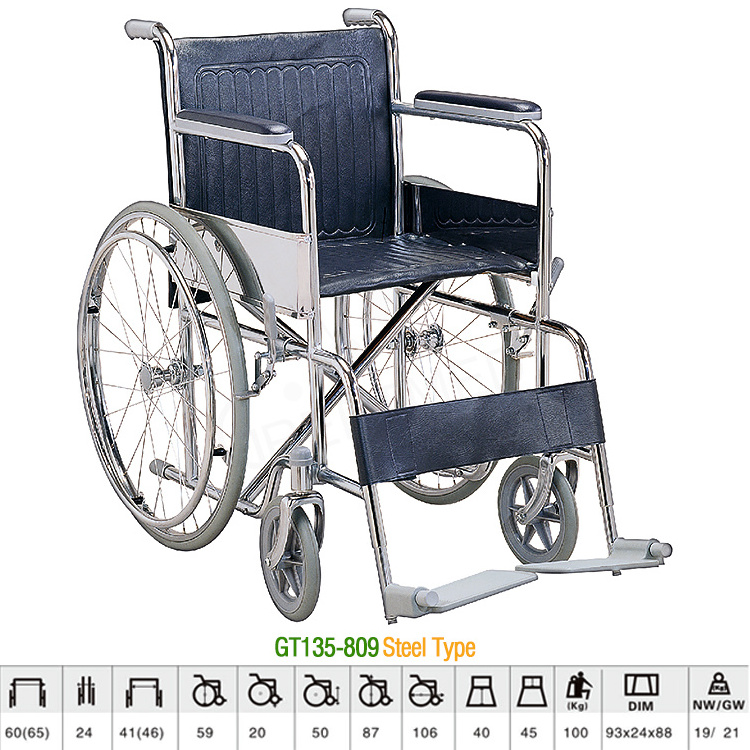 2021 cheap wheel chair standard wheelchairs 809 transfer aluminium lightweight manual foldable wheelchair used for sale