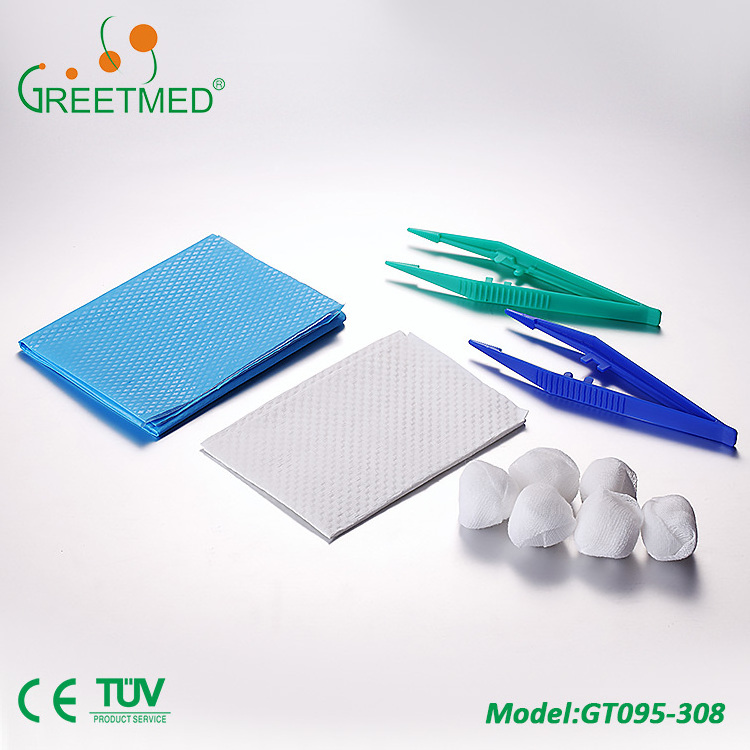 Dressing set hospital disposable sterile medical instrument surgical basic dressing set